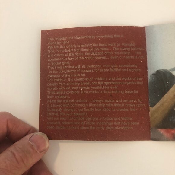 Unique Artisan Handmade Sami Amin Canvas Drawstring Bag | - Picture 5 of 11